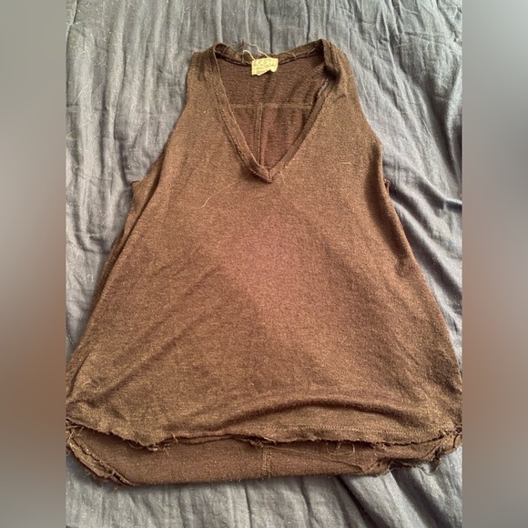 Project Social T Easy V-Neck Tank Top with Distressed Hems Urban Outfitters - Picture 6 of 9